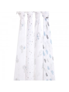 Aden+Anais 4er Classic Swaddles Pucktücher, night sky reverie