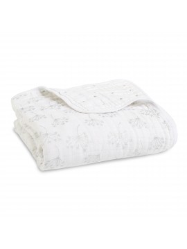 Aden+Anais Classic Dream Blanket, Decke für Babies und Kleinkinder, metallic silver deco *NEW*
