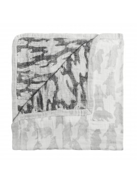 White Label by Aden+Anais Silky Soft Dream Blanket, Decke für Babies und Kleinkinder, foragers bear