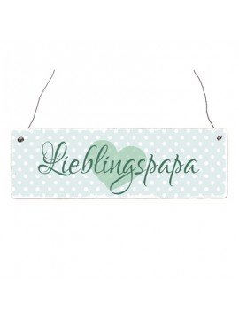  Holzschild Deko LIEBLINGSPAPA 