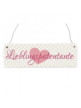 Holzschild LIEBLINGSPATENTANTE 