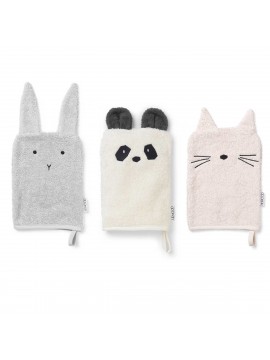 LIEWOOD Waschhandschuhe "Sylvester Girlie" 3er-Set