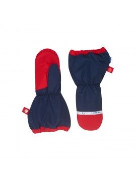 Finkid Pakkanen -  Wetterfester Outdoorfäustling mit Stulpe navy/red