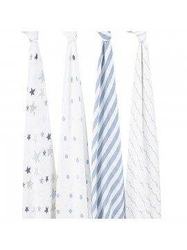 Aden+Anais 4er Classic Swaddles Pucktücher, rock star 