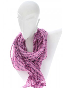 Sternenschal - pink mit vielen Sternen