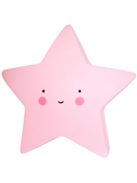 A Little Lovely Company - Nachtlicht STERN rosa